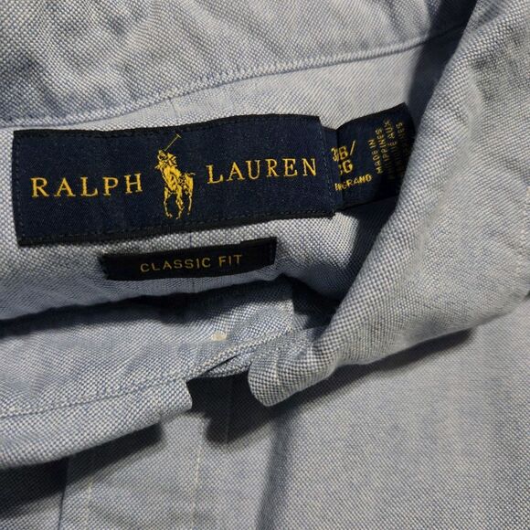Polo Ralph Lauren Shirt Men 3XB Big 3XL Big Oxford Button Flesh Pony Classic Fit - Picture 3 of 7